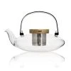 OGO Living Théière En Verre Borosilicate Avec Couvercle En Acacia 500 Ml