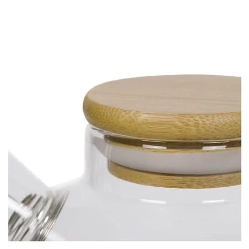 Aromandise Théière En Verre Et Bambou 1L 5 Aromandise Théière En Verre Et Bambou 1L – Image 3