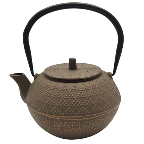 Signes Grimalt Théière Japonaise Marron En Fonte 1,2L 3 Signes Grimalt Théière Japonaise Marron En Fonte 1,2L