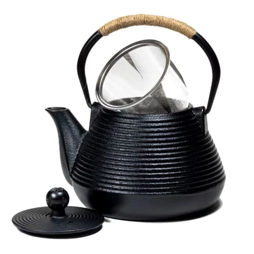 Mani Bhadra Théière Japonaise Noire En Fonte 1L 4 Mani Bhadra Théière Japonaise Noire En Fonte 1L – Image 2