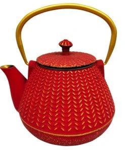 Signes Grimalt Théière Japonaise Rouge En Fonte 1L