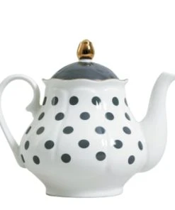 Mathilde M Théière Pois Gris 1L -Chef&Sommelier-boutique theiere pois gris 1l madame de recamier