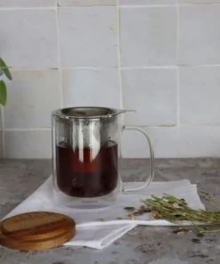 OGO Living Tisanière En Verre Double Paroi 350 Ml -Chef&Sommelier-boutique tisaniere en verre double paroi 350 ml 4