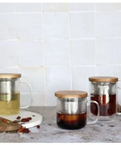 OGO Living Tisanière En Verre Double Paroi 350 Ml -Chef&Sommelier-boutique tisaniere en verre double paroi 350 ml 5