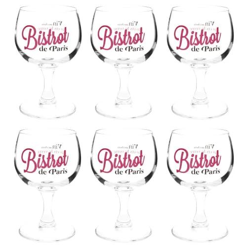 Maisons Du Monde Verre En Verre BISTROT DE PARIS - Lot De 6 3 Maisons Du Monde Verre En Verre BISTROT DE PARIS - Lot De 6