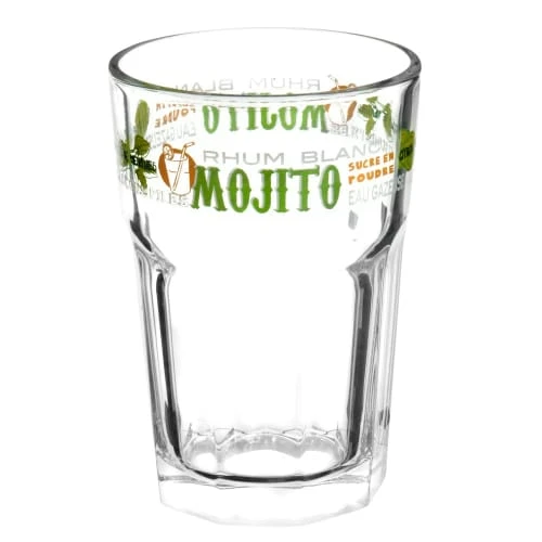 Maisons Du Monde Verre Imprimé Mojito - Lot De 6 4 Maisons Du Monde Verre Imprimé Mojito - Lot De 6 – Image 2